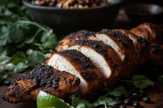 Juicy Blackened Chicken Breasts with Cajun Spice and Garlic Butter