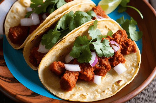 Spicy Chorizo Street Tacos with Fresh Coriander and Lime