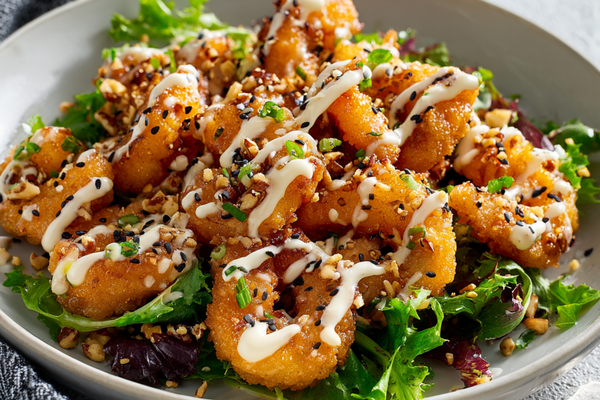 Crispy Honey Walnut Shrimp with Creamy Sweet Glaze