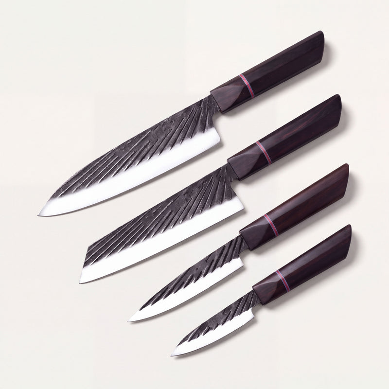 Haru Ebony Handle Knife set