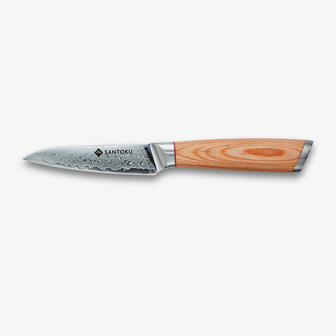 Haruta 10-Piece VG10 Japanese Damascus Steel Kitchen Knife Set with Wooden Handles & Scabbards